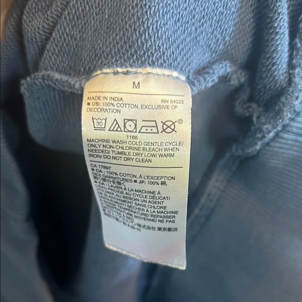 Banana Republic Organic‎ Cotton Blue Crew Neck Long Sleeve Sweatshirt Mens M